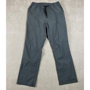 Mountain Hardwear Pants Mens Large Gray Nylon Stretch Drawstring Hiking OM9359